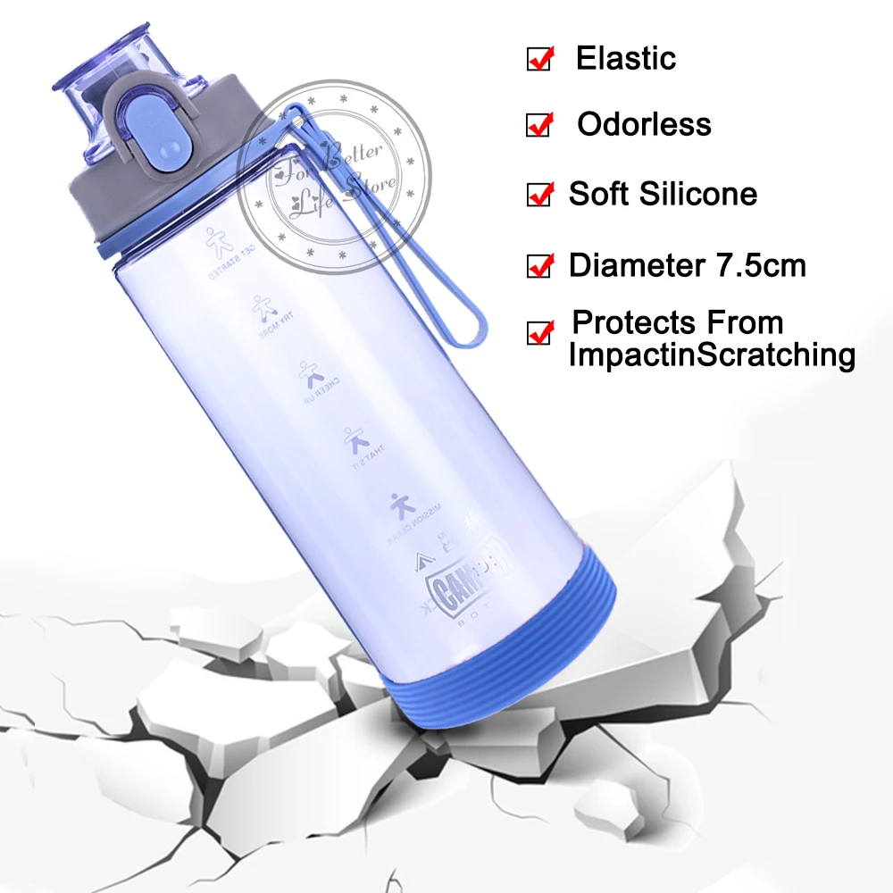 1Pc 7.5CM 19G 15 Colour Threaded Soft Silicone Cup Bottom Cover Wear Resistant Ring Sleeve Sheath Anti Slip Good Toughness