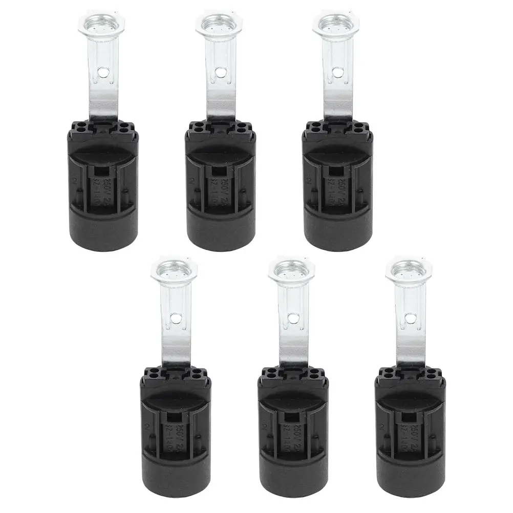 

6pcs E14 Lamp Holder Light Socket Ceiling Pendant Base Replacement Bulb Socket For Household Lighting Fixture Decorative