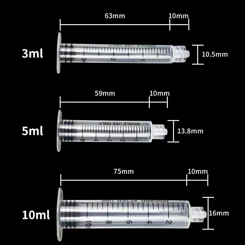 10 Stuks Spuit Zonder Duwstang Schroefdraad Naaldbuizen Voor Hydrolifting Pistool Naald Ez Mesotherapie Pistool Injector Schoonheidsverzorging Tools