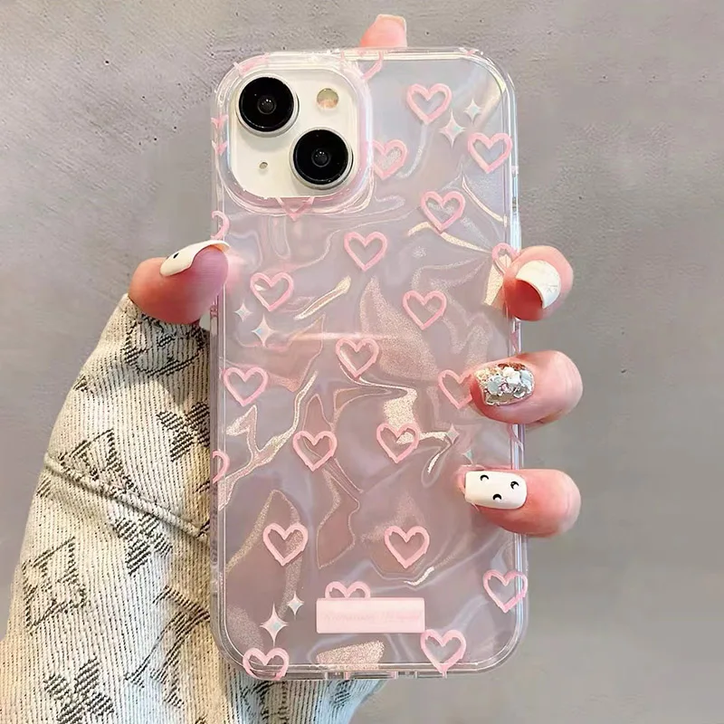 Pearl Heart Case For Honor X7C X9C X8B 200 90 Smart X8 X9B X6B X8A X7A X7B X5B X5 Plus X9A X6 X6A X7 70 Magic 7 6 5 4 Lite Cover