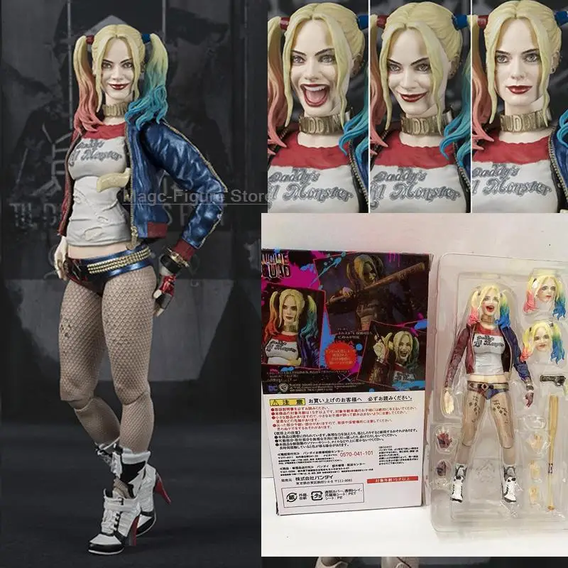 SHFiguarts Harley Quinn Action Figure Sexy Girl Anime Collectable Model Toy Doll Birthday Gifts