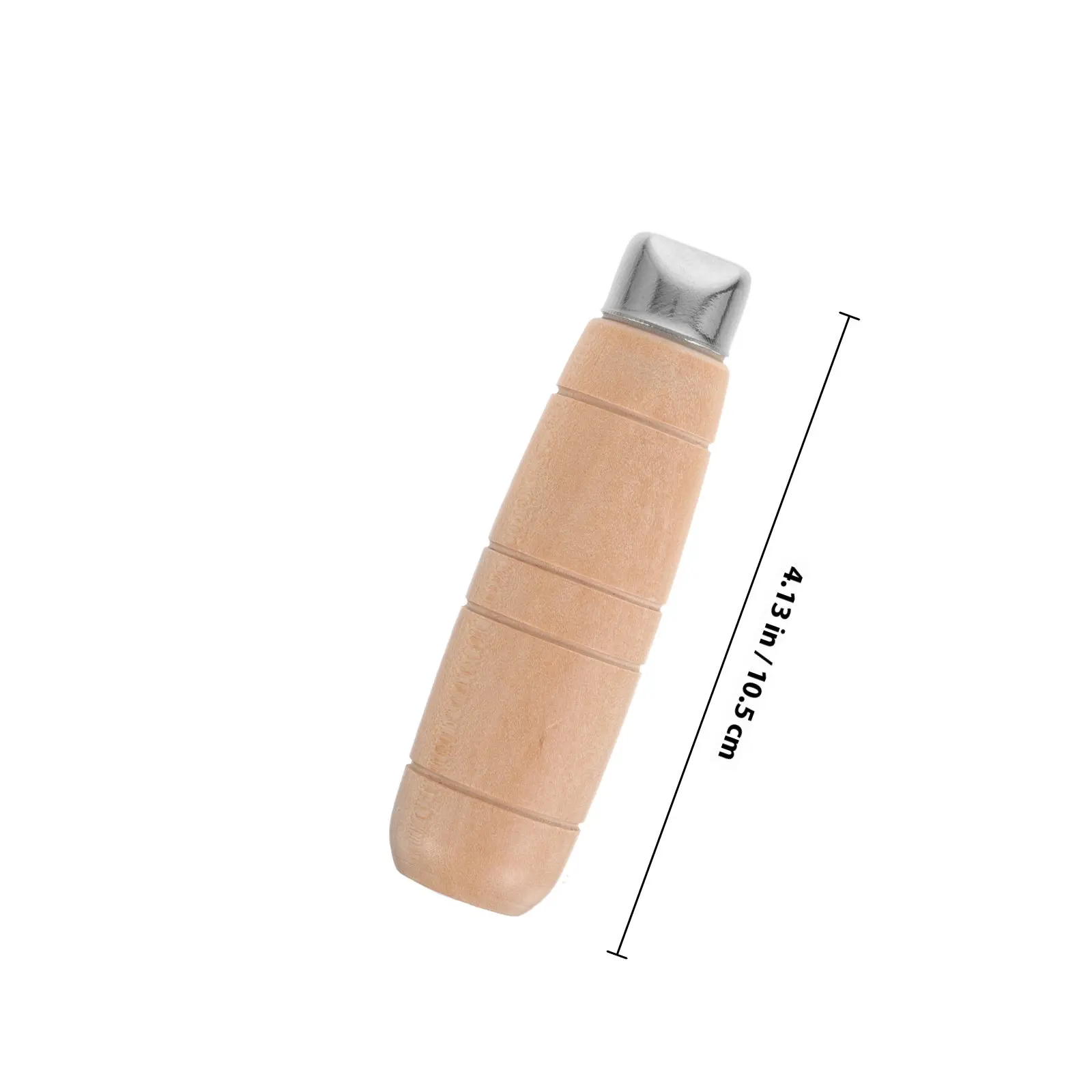 2Sets Cutter Handle Replacement Wooden Kitchen Cutter Grip Non Skid Comfortable Ergonomic Solid Wood Metal Rivet Sturdy Design