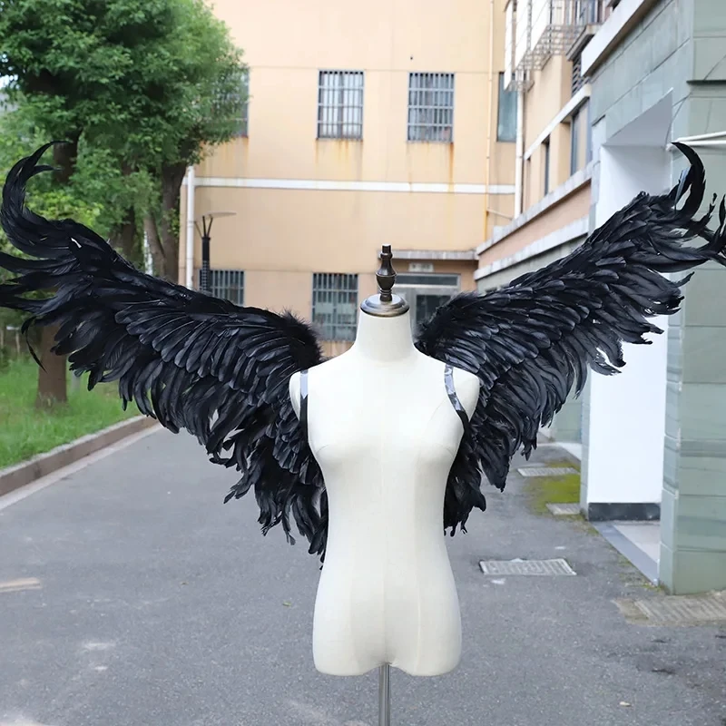 Dark Night Black Large Wings Photo Photography Performance Props Halloween Carnival Fancy Party