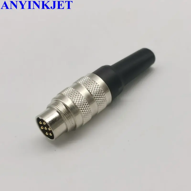 for Videojet Willett 7 Way DIN plug connector W5000036583 for VJ1210 1520 1510 1610 1710 and willett 400  inkjet coding printer