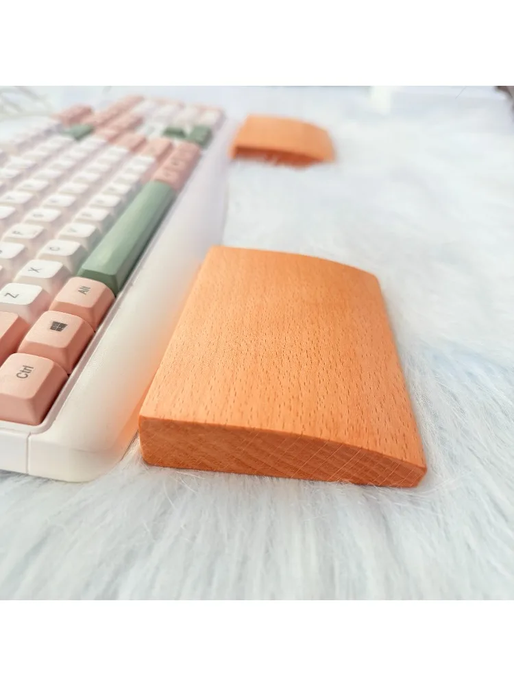 

Palm Rest Walnut Wood Beech Two Hands One Hand Left Hand Support Ergonomics Mechanical Keyboard Hand Support Wrist Rest Pad Gift