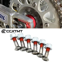 Motorcycle Universal M8 Sprocket Bolts Nuts Set Chain Plate Screws For Honda Yamaha Kawasaki Suzuki KTM EXC EXCF SX SXF XC XCF