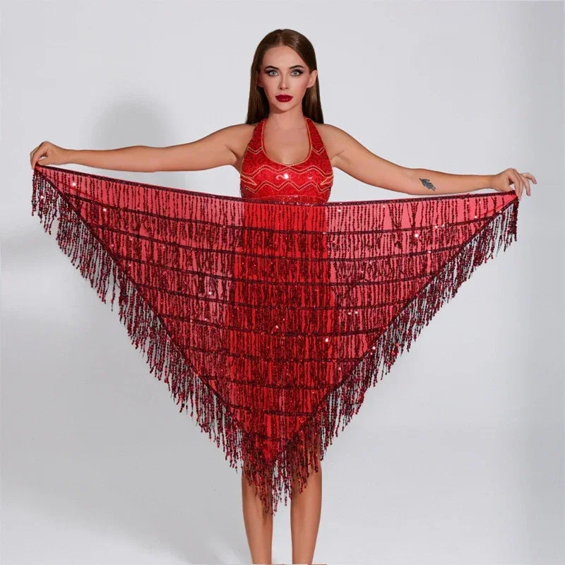 novo-lenco-de-danca-do-ventre-elastico-longo-com-lantejoulas-e-franjas-cinto-de-lantejoulas-triangular-para-danca-do-ventre-acessorio-de-cintura-para-figurino-de-palco