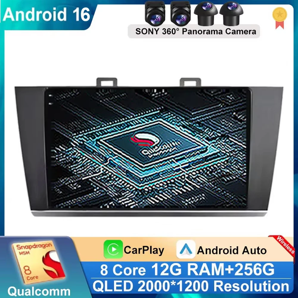Android 16 Car Radio For Subaru Outback Legacy 2015 2016 2017 2018 Navigation Multimedia Player Stereo WiFi+4G Video 360 Camera