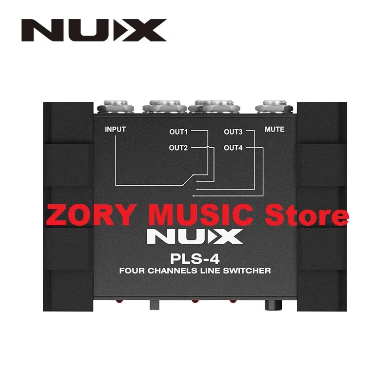 

NUX Pro-Audio PLS-4 Four-channel Line Switcher Noise Gate True Bypass Switch 6 Devices With More Than 128 Presets