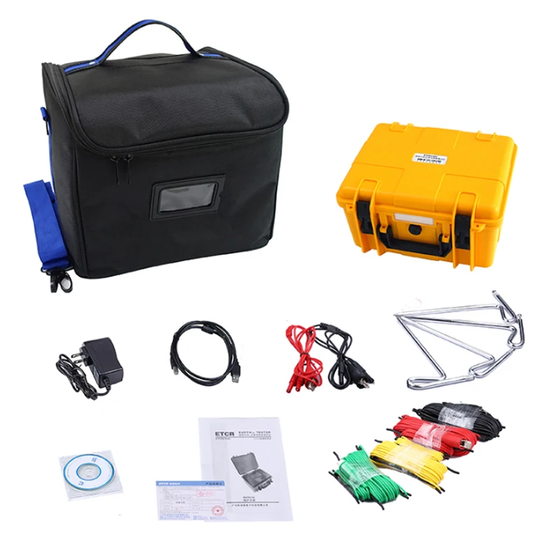 ETCR3100C Digital Earth Ground Resistance Meter Perlindungan Petir Presisi Tinggi Penguji Resistivitas Tanah