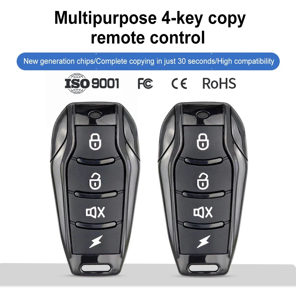 315Mhz 433Mhz Remote Control Duplicator 4 Button Cloning Wireless Remote Control Key Fob Universal Garage Door Gate Opener