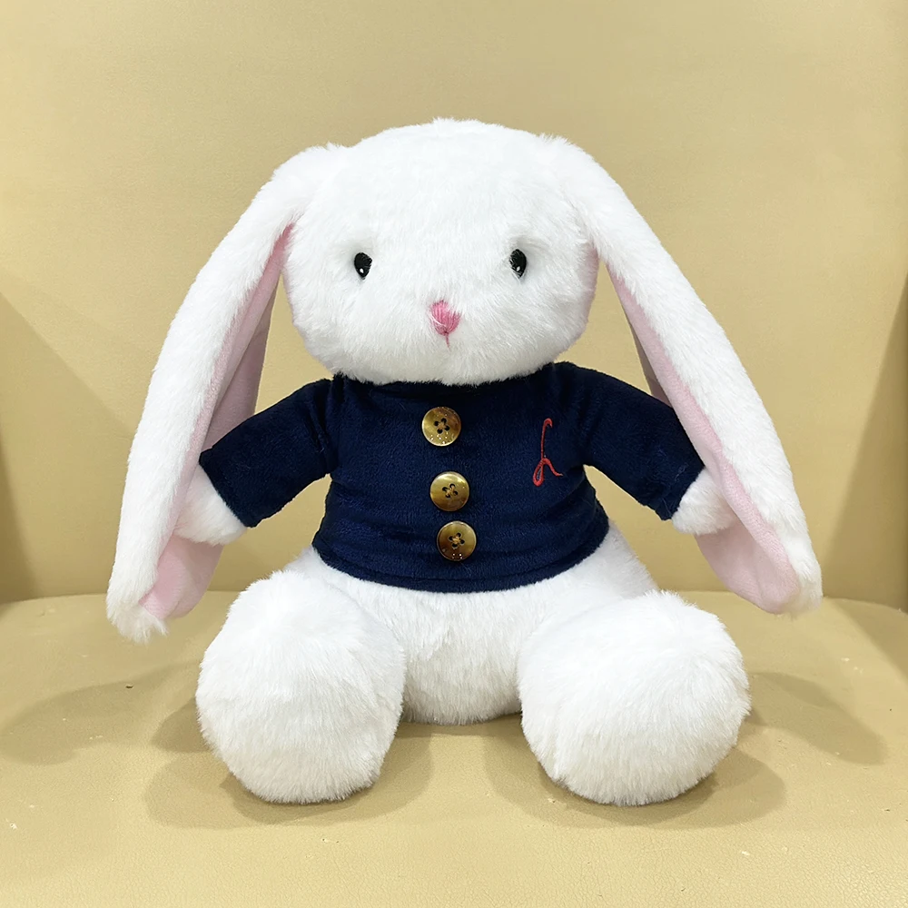 

Mei Mei The Bunny Plush Blue-Clad Droopy-Eared Rabbit Plush Toy