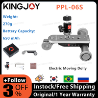 Kingjoy PPL-06S motorized rail rolling track slider dolly car table & outstanding macro/low angle video and time-lapse shooting