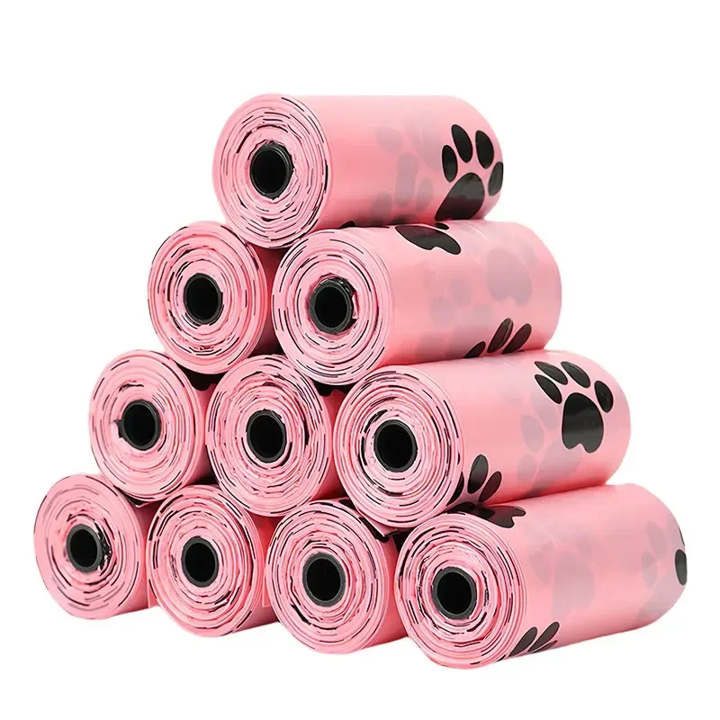 10 Rolls Dog Poop Bag Outdoor Cleaning Poop Bag Outdoor Clean Pets Supplies for Dog 15Bags/Roll Refill Garbage Bag Pet Supplies