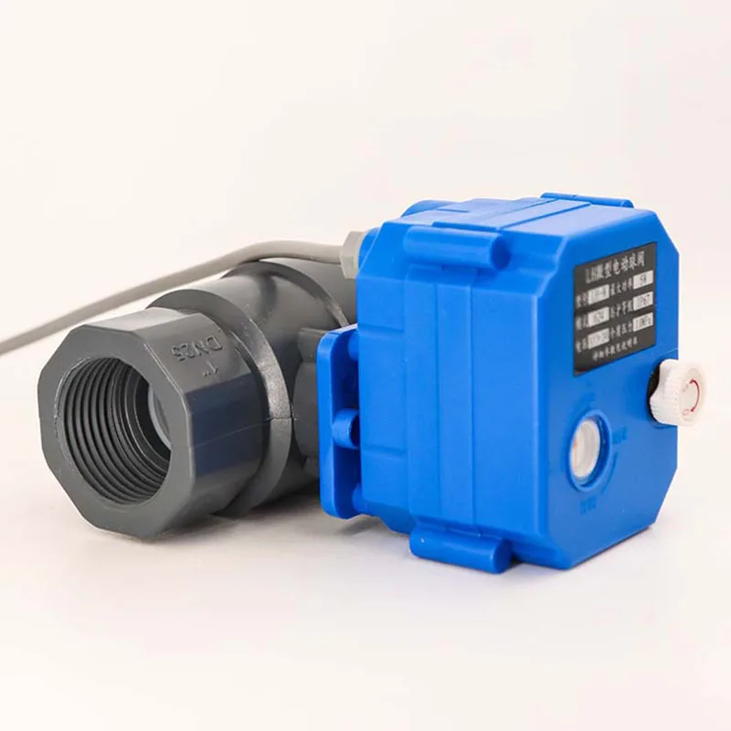 

2-ходовой DN25 2Nm с ручным двигателем, клапан 5 В, 12 В, 24 В, 220 В, электрический шаровой клапан UPVC