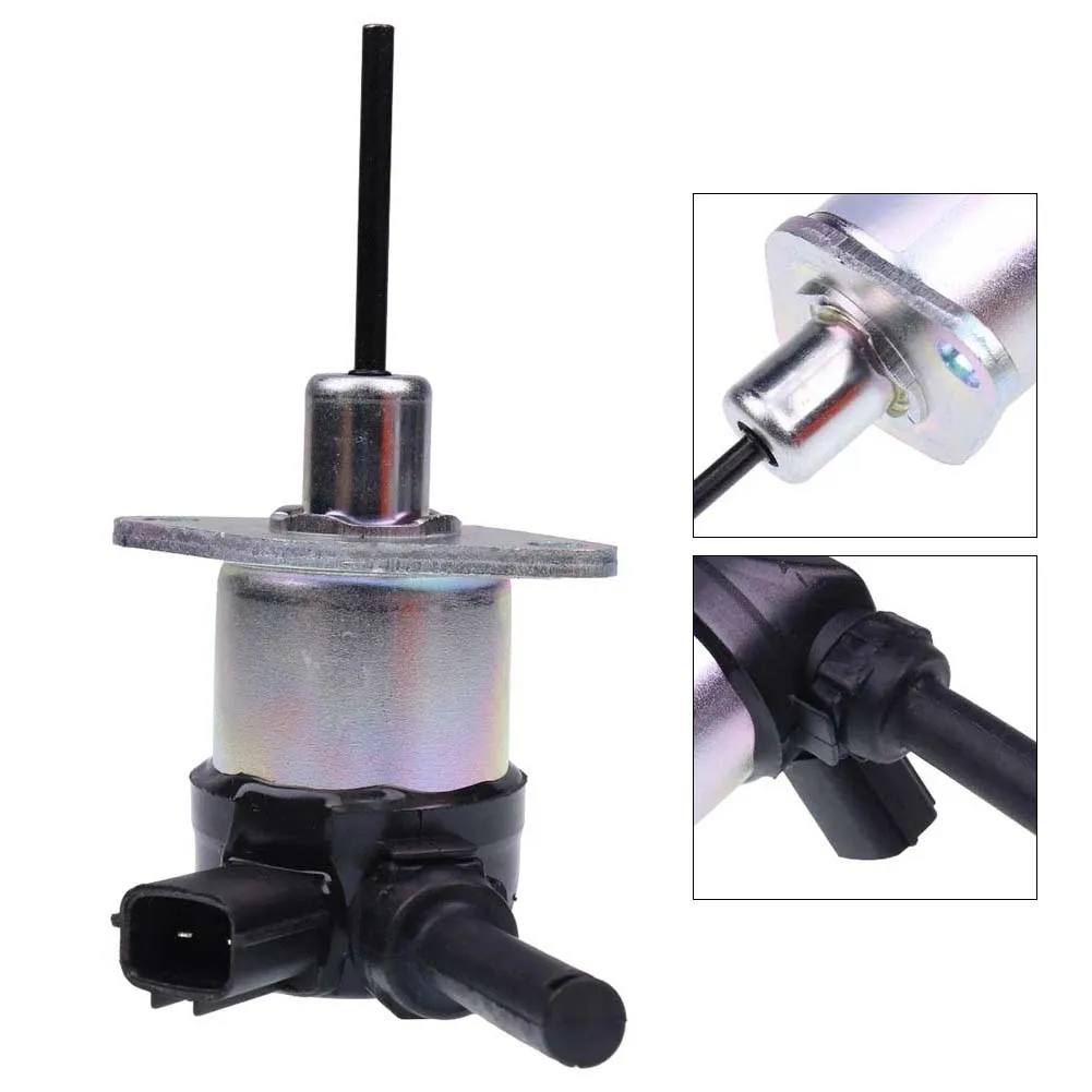 1A021-60017 12V Fuel Shut Off Solenoid For L2501 L2800 L3240 M5140 MX5100 Tractors, Stop Valve Replacement