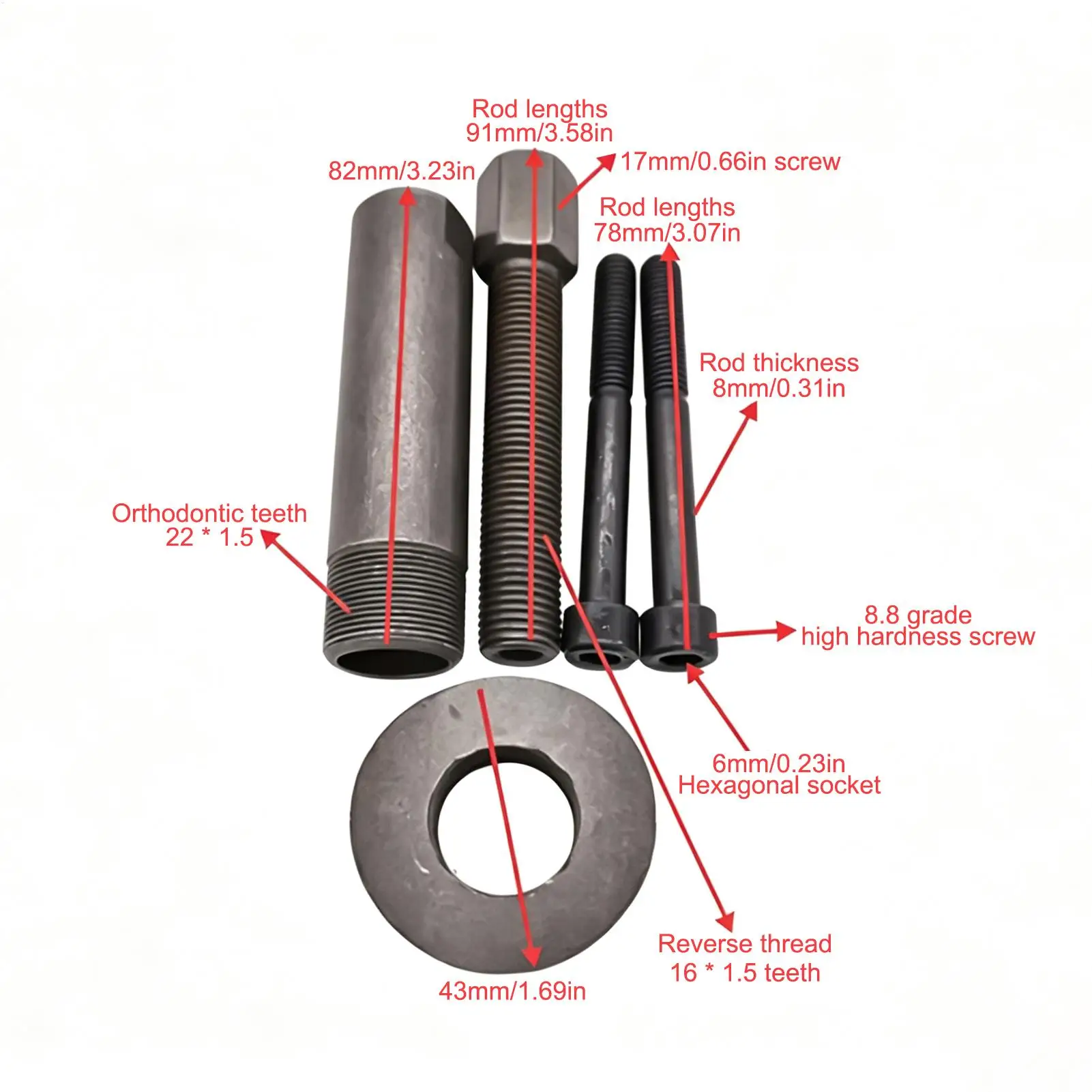 Dowel Pin Puller Universal Metal Professional Repair Extractor Piston Pin Extractor Tool For Automotive Car Truck Vehicle view 6