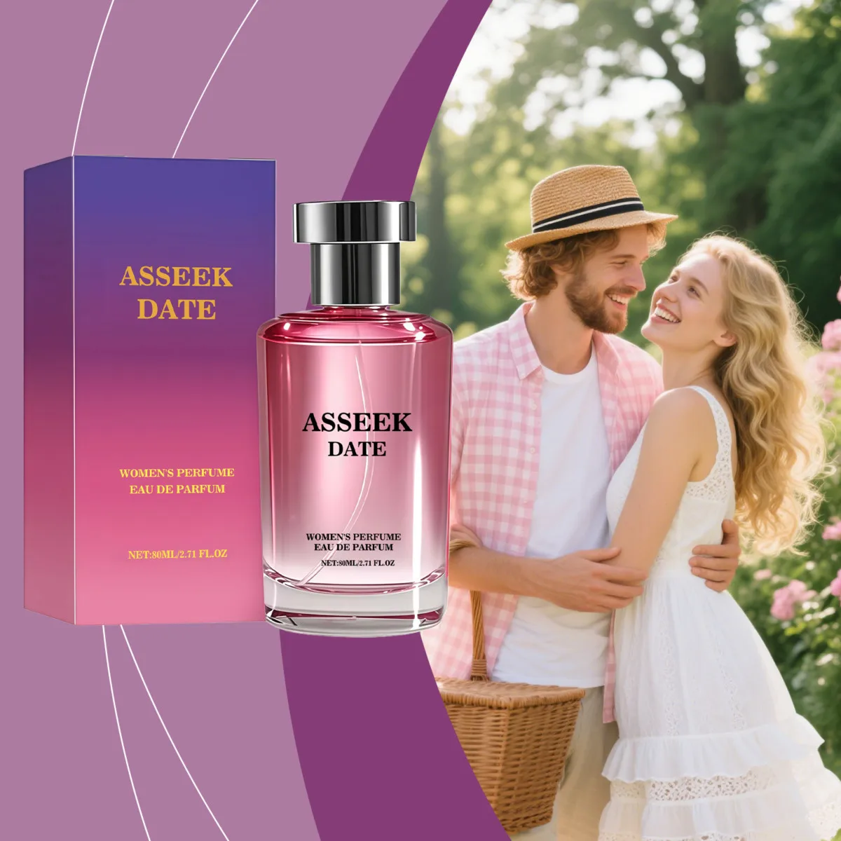 80ml Women Perfume, Long Lasting Eau de Parfum, Elegant Fragrance for Daily Dating