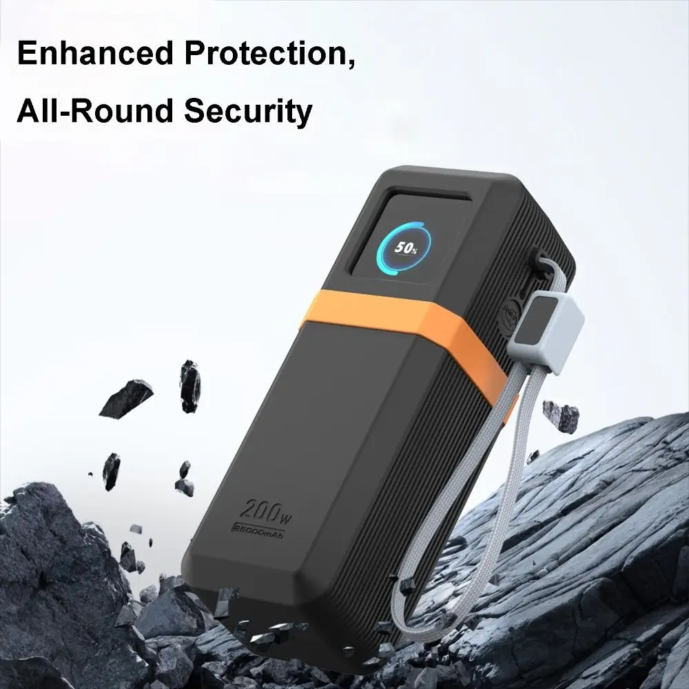 Shockproof Silicone Case Soft Portable Protective Cover Dustproof Protective Case for UGREEN 200W 25000mAh Power Bank-PB728
