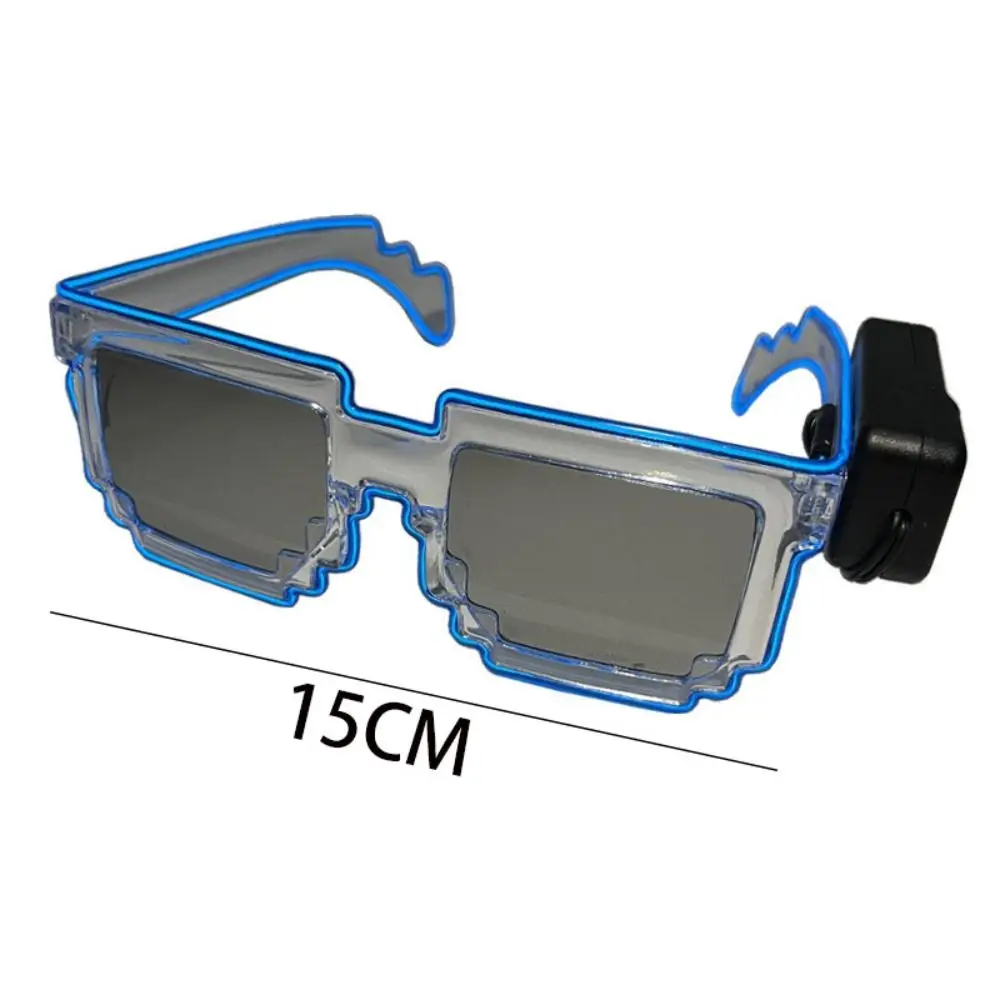 Neue Kunststoff Mosaik Leuchtende Gläser Party Supplies Drahtlose LED Fluoreszierende Sonnenbrille Spaß EL Gläser