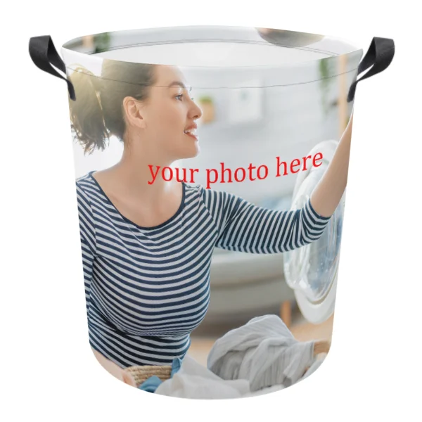 

Customizable Foldable Laundry Basket Large Capacity Laundry Hamper Dirty Clothes Storage Organizer Bucket Homehold Storage Bag