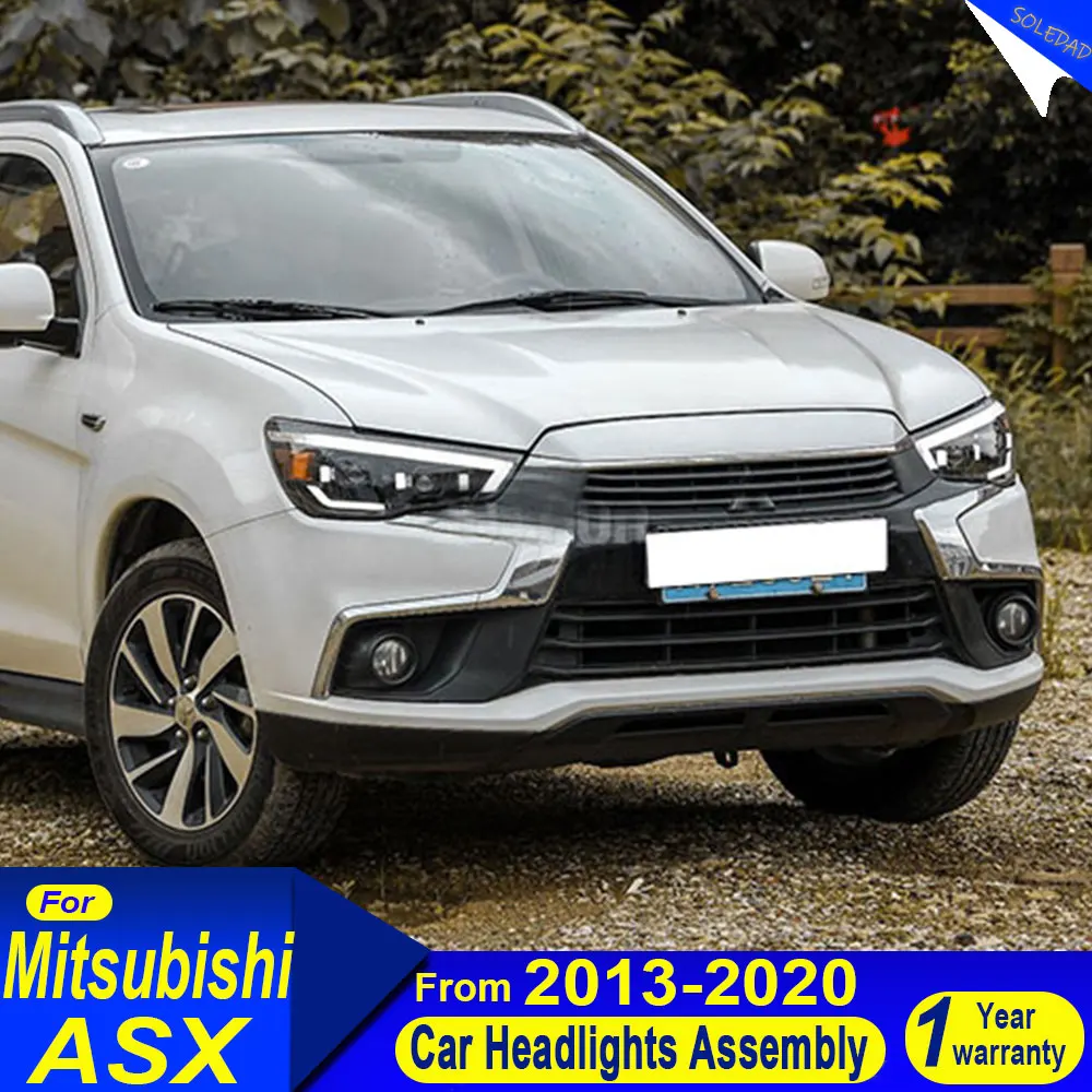 Car headache for Mitsubishi ASX LED Headlight 2013 2014 21015-2019 Lancer Head Lamp Drl Projector Lens Automotive Accessories