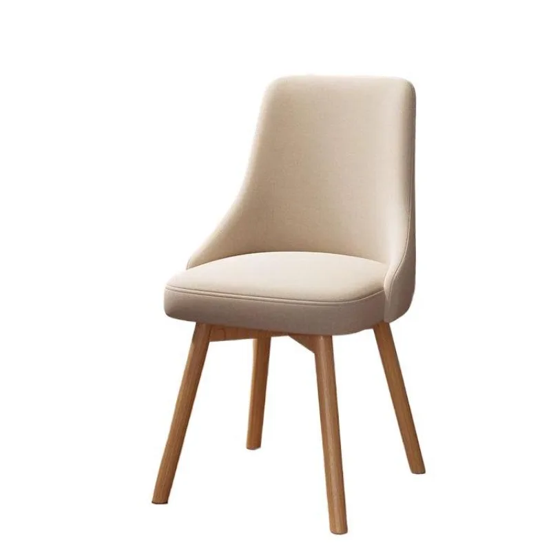 

Solid wood dining chair simple sedentary comfortable backrest girls bedroom