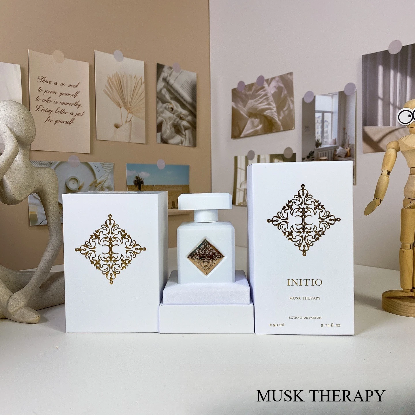 90ML Niche Unisex Initio Perfume – Long-Lasting Oriental Woody Scent with Oud Vanilla Musk & Rose for Elegant Daily Fragrance