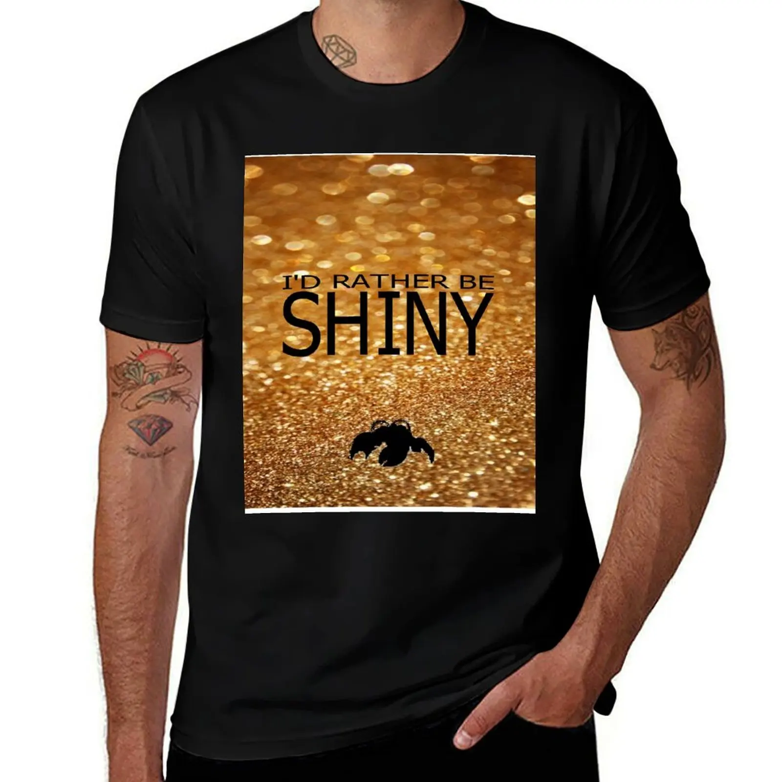 

I'd rather be shiny T-Shirt anime t shirts plus size tops anime shirt men clothings