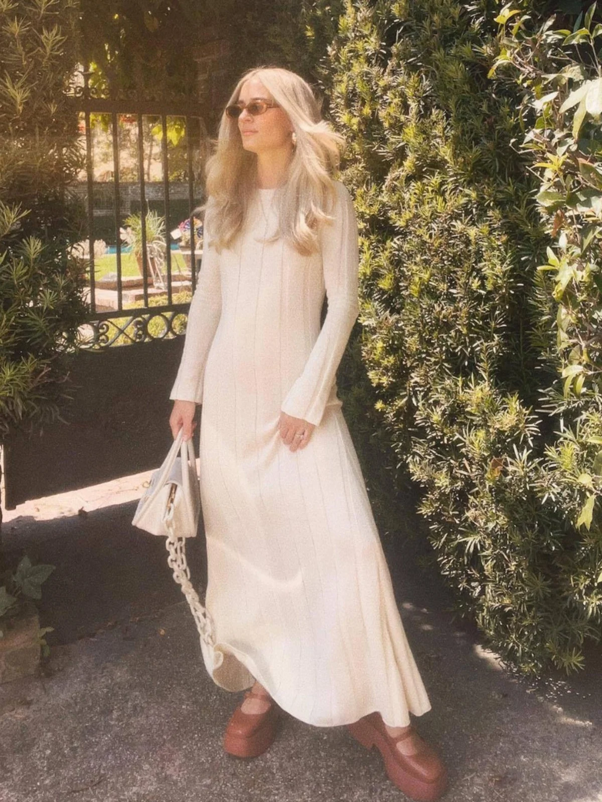 Pull Long tricoté hiver Dr rond Ne couleur Pure automne hiver femme Faion trajet Sle jupe longue