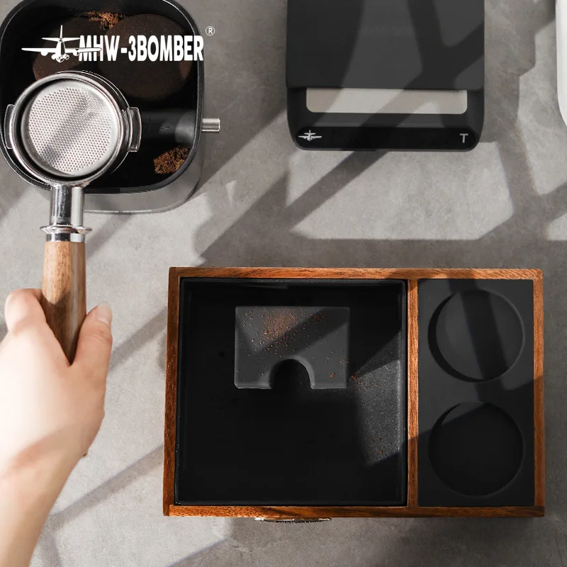 MHW-3BOMBER bomber knock slag filling platform coffee handle bracket, Italian bar powder hammer storage seat