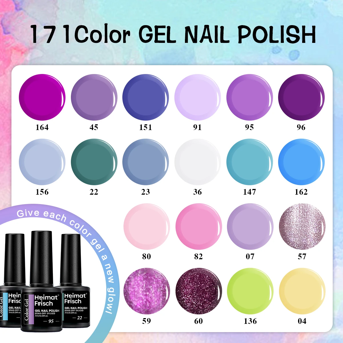 0.24oz Trendy Candy Foam Gel Semi-Permanent Nail Art Drip LED Nail Salon, DIY Nail Art Gel Seasonal Nail Art.