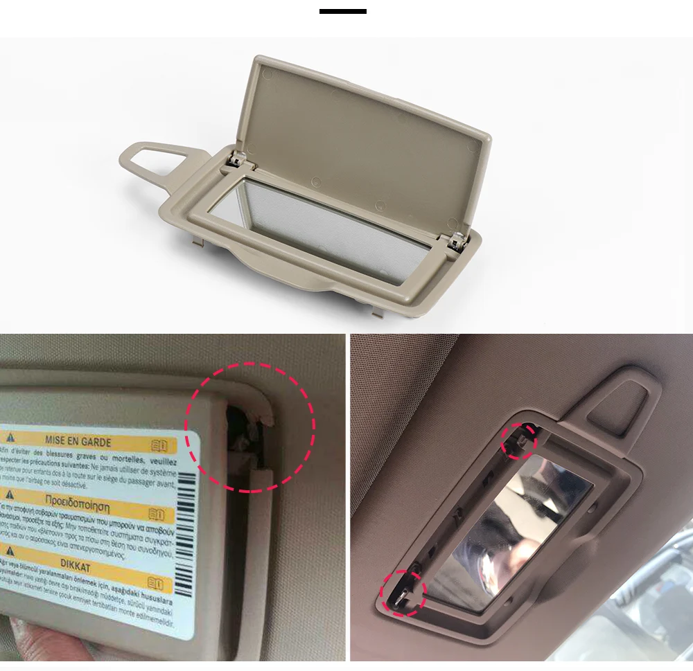 Auto Sonnenblende Sonnenschirm Panel Make-Up Kosmetik Spiegel Für Mercedes Benz GL ML GLE GLS A B C E S W166 W292 W176 W246 W222 W205 W213 – Detail 6