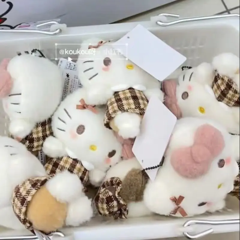 Hello Kitty Sanrio Kawaii knuffel schattig Campus rok serie pluche pop rugzak hanger sleutelhanger meisje vakantie verjaardagscadeau