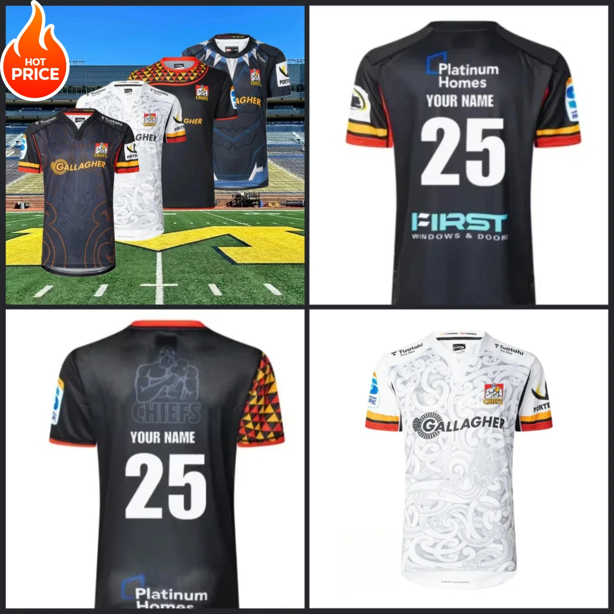 

2025 New T-shirt CHIEFS MEN'S REPLICA JERSEY HOME AND AWAY SUPER RUGBY JERSEY / CHIEFS MEN'S BLACK PANTHER REPLICA JERSEY