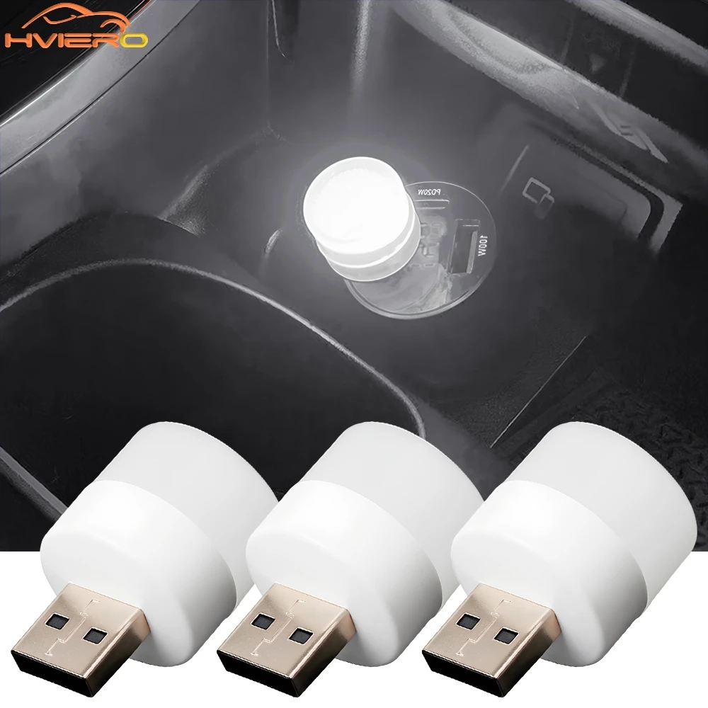 

1-20PCS Car Usb Portable Reading Lights Led Lamp For Bedroom Bedside Desk Travel Eye Protection Read Warm White Atmosphere Light