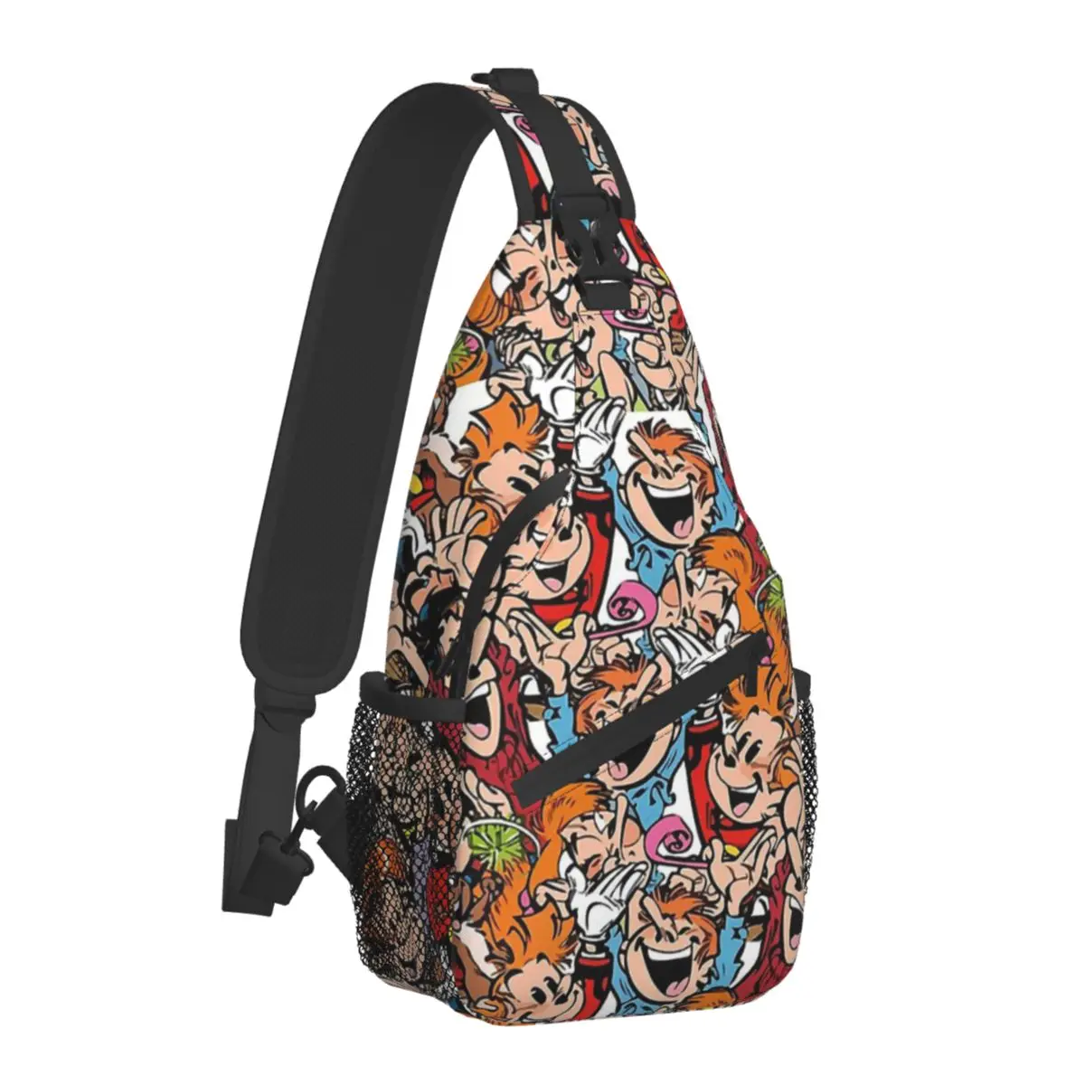 Belgium Comic Crossbody Bag Sports Characters Pattern Chest Bag Unisex Women Man Fashion Shoulder Backpacks Travel