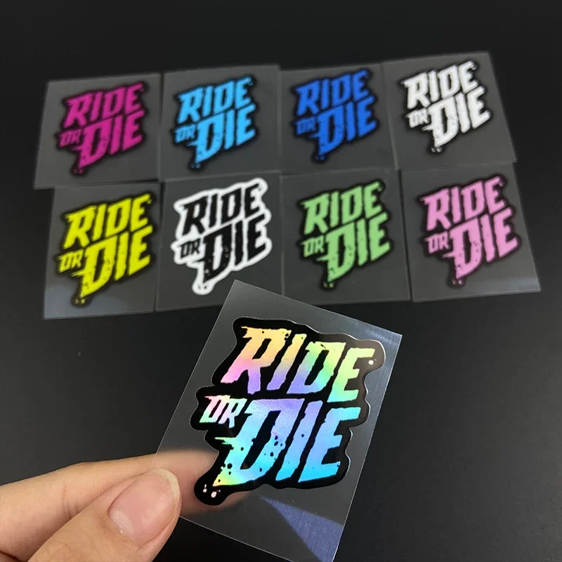 

1PC RIDE OR DIE Bike Frame Stickers Bicycle Top Tube Waterproof Vinyl Decals for MTB Bicycle Decorative Motorcycle Accessories