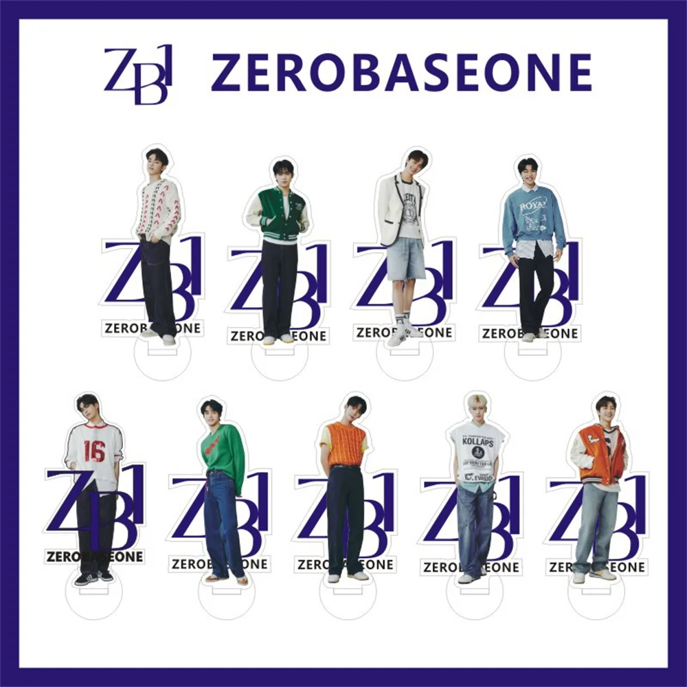 

KPOP ZB1 KCON 2023 Full-Body Acrylic Stand Model I Bloom Album Desktop Ornament Ricky ZhangHao Vision ZEROBASEONE Fans Gifts