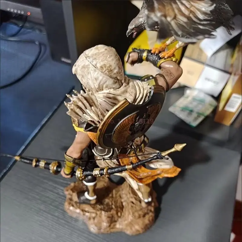 Gra Assassins Creed Origins Figurka akcji Kenway Connor Bayek Aya Figurki Zabawka Anime Model peryferyjny Ozdoba Gk Statua Prezent