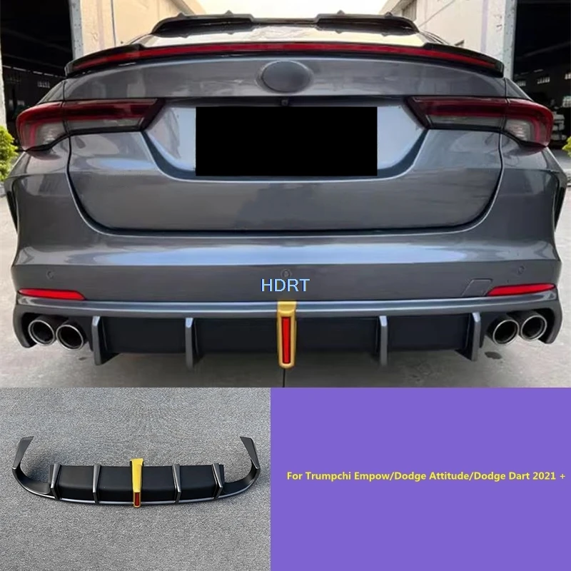 Car Style Rear Bumper Trim Front Lip Spoiler Cover Auto Part Accessories For Gac Trumpchi Empow/Dodge Attitude/Dodge Dart 2021 +