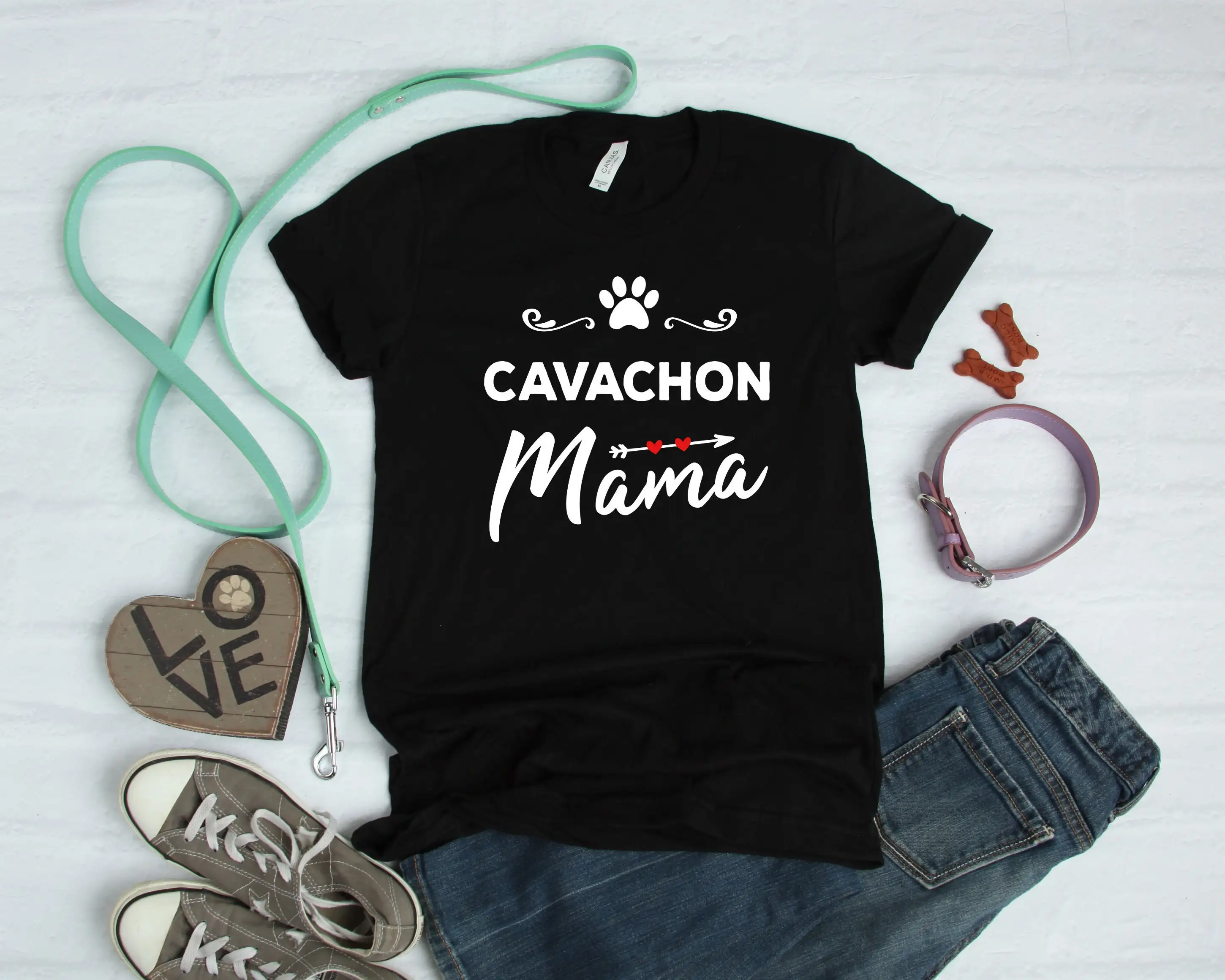 Cavachon T Shirt Dog Mom For Lover Cute Mama Tank Top