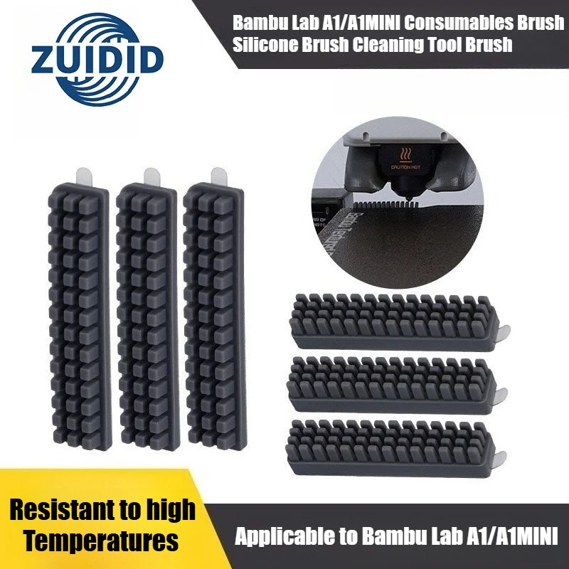 

ZUIDID Bambu Lab A1/A1MINi Consumabies BrushSilicone Brush Cleaning Tool Brush Automatically Perform Cleaning Actions