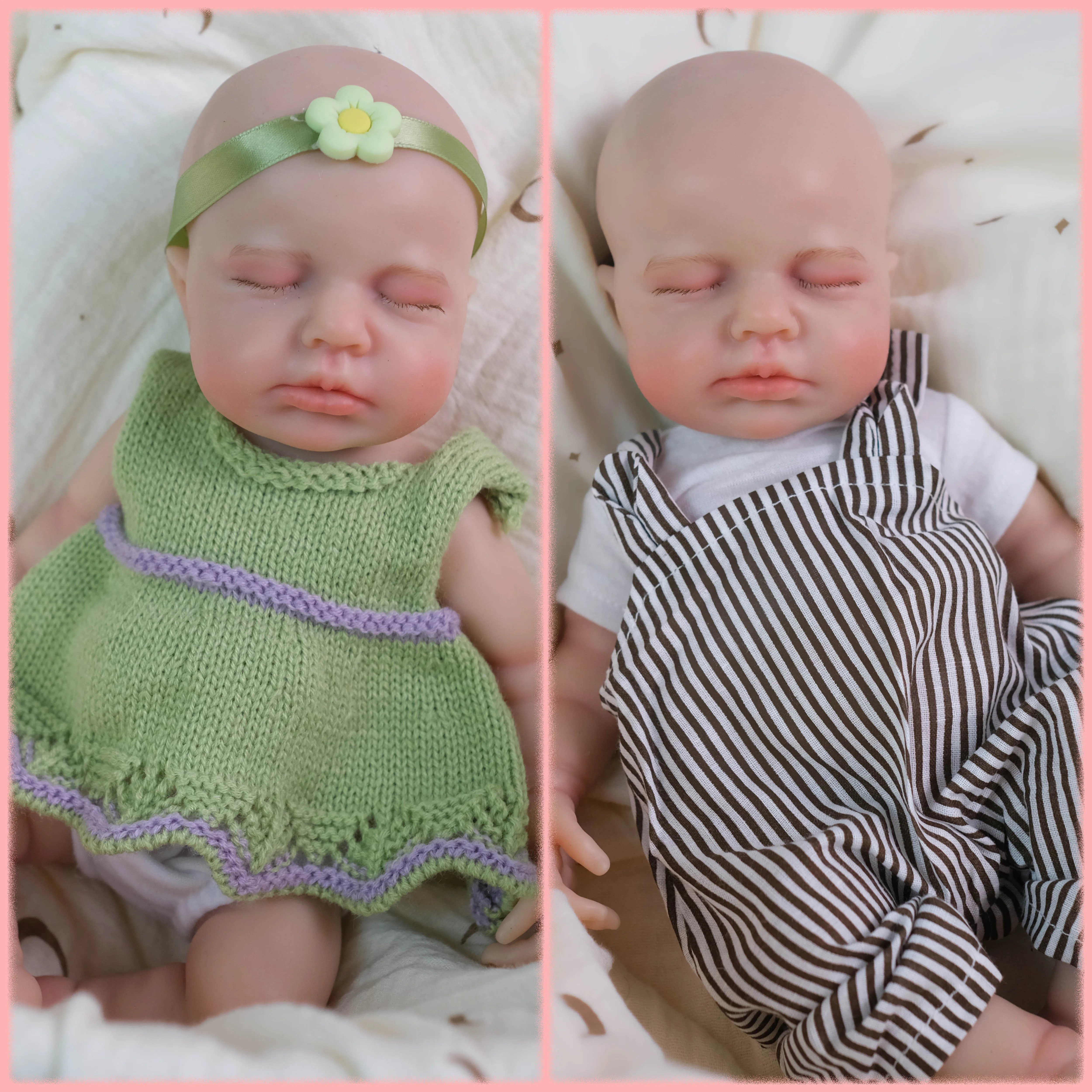 

Без волос, 12 дюймов, Loulou, мягкая, однотонная, силиконовая, гибкая, эластичная, супер реалистичная, мягкая, милая, маленькая, кукла реборн для коллекционеров