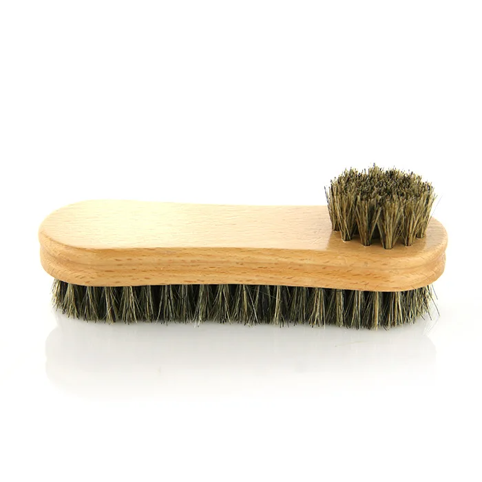 

Двусторонняя щетка с ручкой Hemu для полировки обуви, щетка для смазки, уход за кожей с матовой перевернутой, средство для мягкой чистки