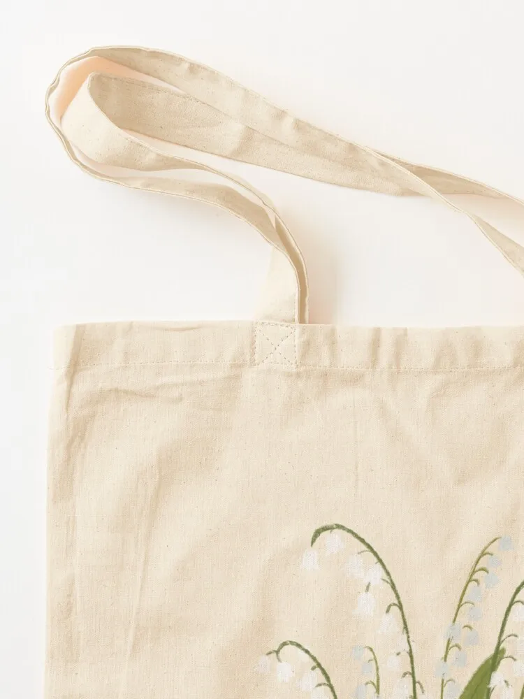 رسم زنبق الوادي - رسم زهرة الزنبق الوادي، حقيبة حمل رائعة، حقيبة مخصصة صديقة للبيئة قابلة للطي #3