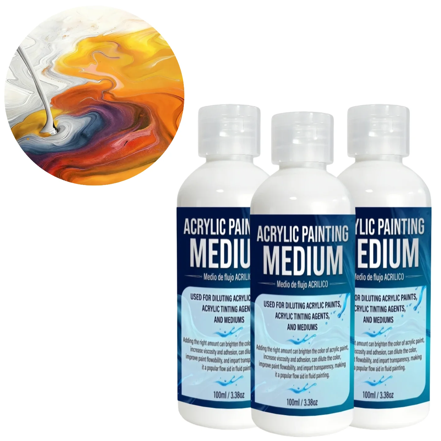 Professional Liquid Thinner ACRYLIC PAINTING MEDIUM Holiday Art Supplies For Canvas Painting