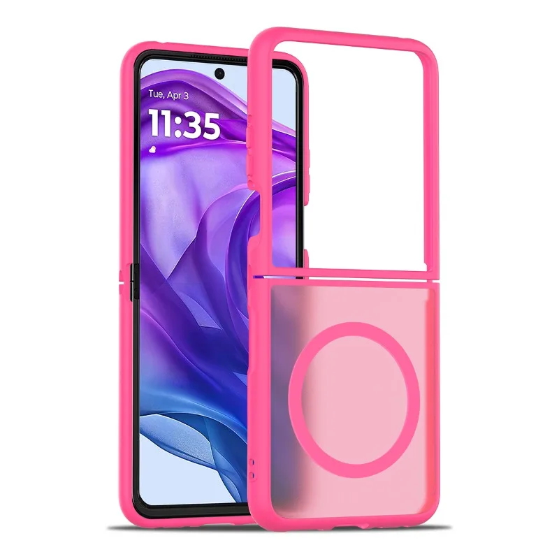 for MagSafe Matte Phone Case for Motorola Razr 60 50 Ultra 2025 Razr + 2024 shockproof Wireless Charging Back Cover Hard Bumper