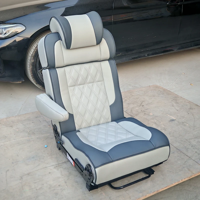 AutoLiuMa المهنية متعددة الوظائف تعديل الجلود مقعد السيارة السرير مخصص MPV المنازل المتنقلة فان العبور شاحنة التخييم مقعد السرير