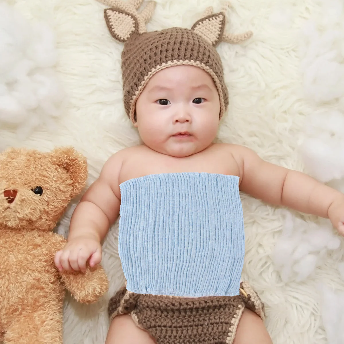 

2Pcs Bellyband for Newborn High Quality Breathable Infant Bellyband Warm Anti-Cold Navel Belt for Baby Delicate